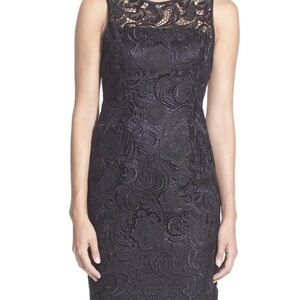 White House Black Market Black Lace Mini Dress